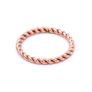 Korean Design Simple Female Hemp Wreath Titanium Steel Rings