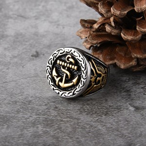 Mens Ring Stainless Steel Sigil of Lucifer Seal of Satan Devil Occult Symbol Signet Band