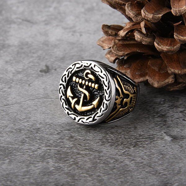 China Mens Ring Stainless Steel Sigil of Lucifer Seal of Satan Devil ...