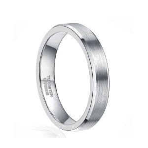 Fashion Classic 6mm Tungsten Steel Natural Frosted Ring for Mens