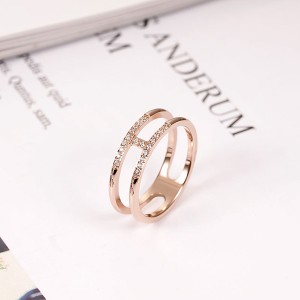 New Arrival China Red Tungsten Wedding Band - New Design Full Diamond Shape Hollow Ring Jewelry for Women – Ouyuan