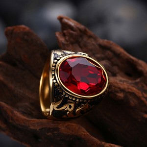 Trendy Diamond Ring Ruby Jewelry Party Essentials