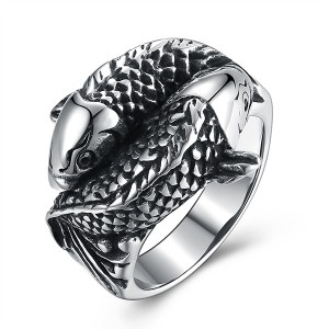 Hot Selling Wholesale Jewelry Retro Fashion Popular Carp Pisces Ring