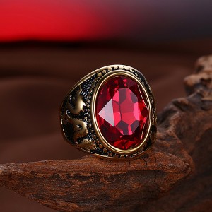 Trendy Diamond Ring Ruby Jewelry Party Essentials