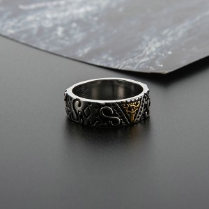 New Egyptian Eye of Graphic Ring Stainless Steel Men’s Ring