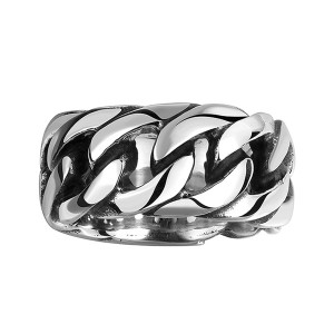 Hot Sell Retro Punk Style Braided Stainless Steel Men’s Ring