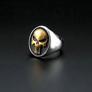 Stainless Steel Skull Rings for Men Boys Jewelry Chic Punk Skull Head