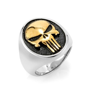 Stainless Steel Skull Rings for Men Boys Jewelry Chic Punk Skull Head