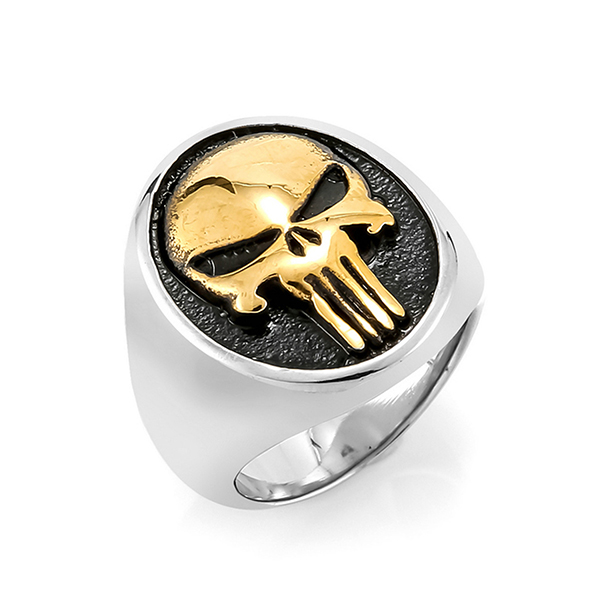 OEM/ODM Supplier Tungsten Ring Light - Stainless Steel Skull Rings for Men Boys Jewelry Chic Punk Skull Head – Ouyuan