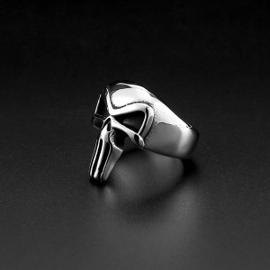 Fashion Male Jewelry Rings 316L Stainless Steel Skull Punisher Ring for Men