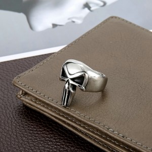 Fashion Male Jewelry Rings 316L Stainless Steel Skull Punisher Ring for Men