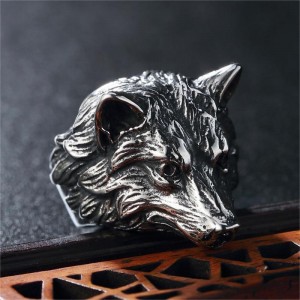 Factories ring men stainless steel Animal ring wholesale mens steel jewelry vintage punk rings