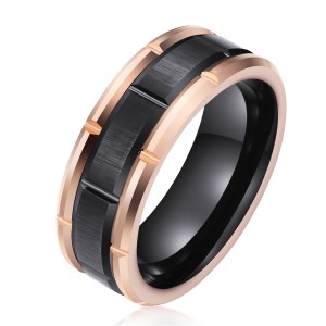Wholesale Jewelry Combined best tungsten ring men Rings for Men Black 8mm