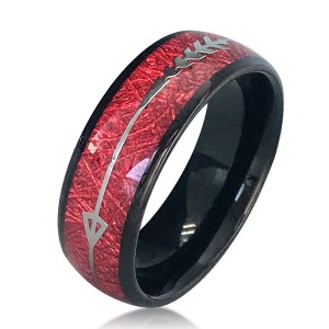 Wholesale tungsten rings plated wedding band black tungsten carbide men rings jewelry Inlaid stickers