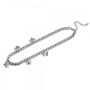 Stainless Steel Dainty Butterfly Jewelry Necklace For Women Men