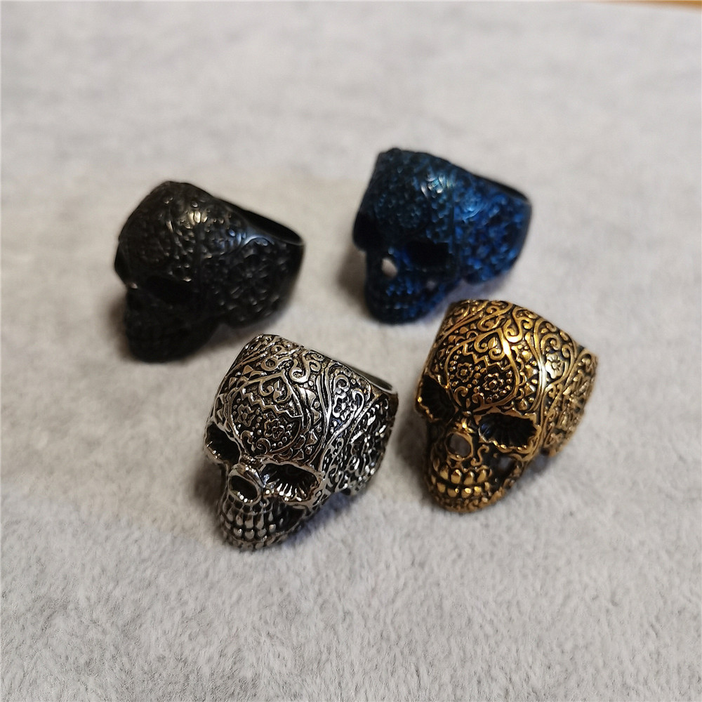 Punk Skull Men’s Rings European And American Creative Stainless steel Ring Jewelry Wholesale Featured Image