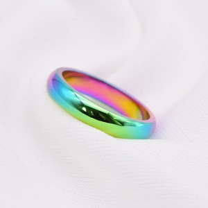 Multi-Color Selection of Simple Titanium Steel Rings for Men and Women