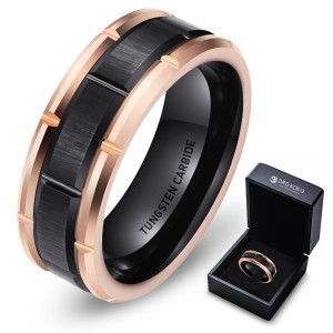 Wholesale Jewelry Combined best tungsten ring men Rings for Men Black 8mm