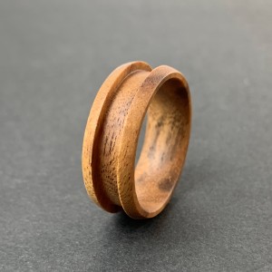 High Quality 4mm 6mm 8mm Dome Edge Raw Blank Base Whiskey Barrel Oak Wood Ring Cores For Inlay