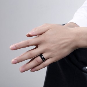 Fashion Trend Creative Cross Pattern Stainless Steel Ring Men