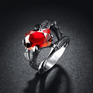 High Quality Personalized Magic Claw Inlaid Zircon Vintage Ring