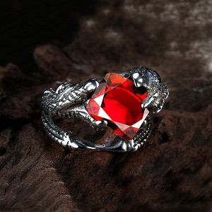 High Quality Personalized Magic Claw Inlaid Zircon Vintage Ring