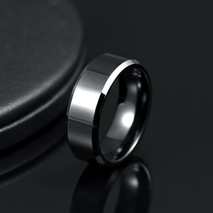 Fashion Jewelry Tungsten Carbide Ring Polished Plain Comfort Fit Wedding Engagement Band