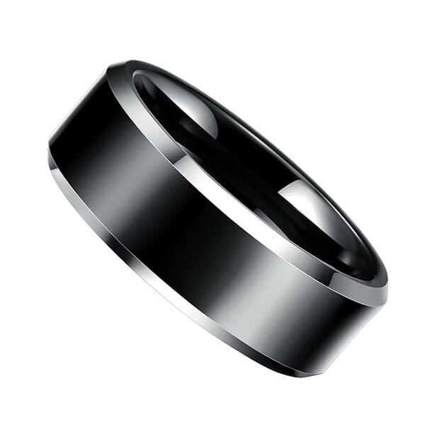 Factory selling Tungsten Carbide Ring Gold Inlay - Fashion Jewelry Tungsten Carbide Ring Polished Plain Comfort Fit Wedding Engagement Band – Ouyuan detail pictures