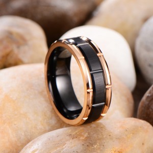 Wholesale Jewelry Combined best tungsten ring men Rings for Men Black 8mm