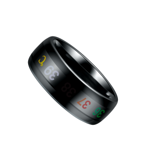 Popular Jewelry Color Changing Intelligent Body Temperature Smart Rings Men Mood Ring Tungsten