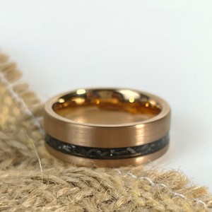 High Quality Accessories Inlaid Abalone Shell Couple Ring Tungsten Carbide Ring For Men