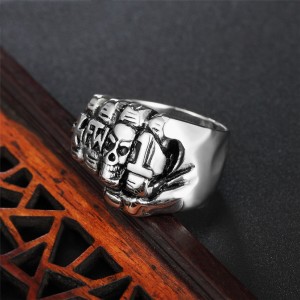 Custom Gold Plated Mens Stainless Steel Masonic Large Size Stainless Steel Women Men Rings