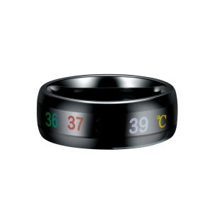 Popular Jewelry Color Changing Intelligent Body Temperature Smart Rings Men Mood Ring Tungsten
