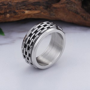 Personalized Classic Stainless Steel Men’s Vintage Ring for Sales