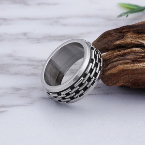 Personalized Classic Stainless Steel Men’s Vintage Ring for Sales