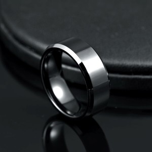 Fashion Jewelry Tungsten Carbide Ring Polished Plain Comfort Fit Wedding Engagement Band