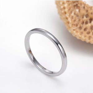 2mm Tungsten Steel Prime Comfort Fit Unisex Wedding Band Ring