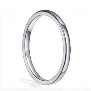 2mm Tungsten Steel Prime Comfort Fit Unisex Wedding Band Ring