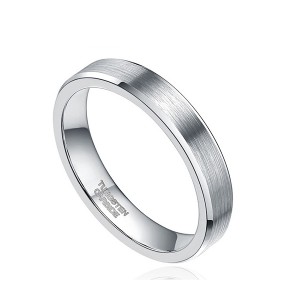 Fashion Classic 6mm Tungsten Steel Natural Frosted Ring for Mens