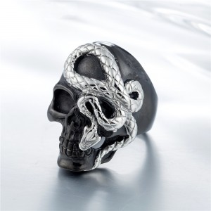 New Hand-woven Women Fashion Vintage Jewelry Punk Mens Rings Stainless Steel Jewelry Hip Hop Punk Ring