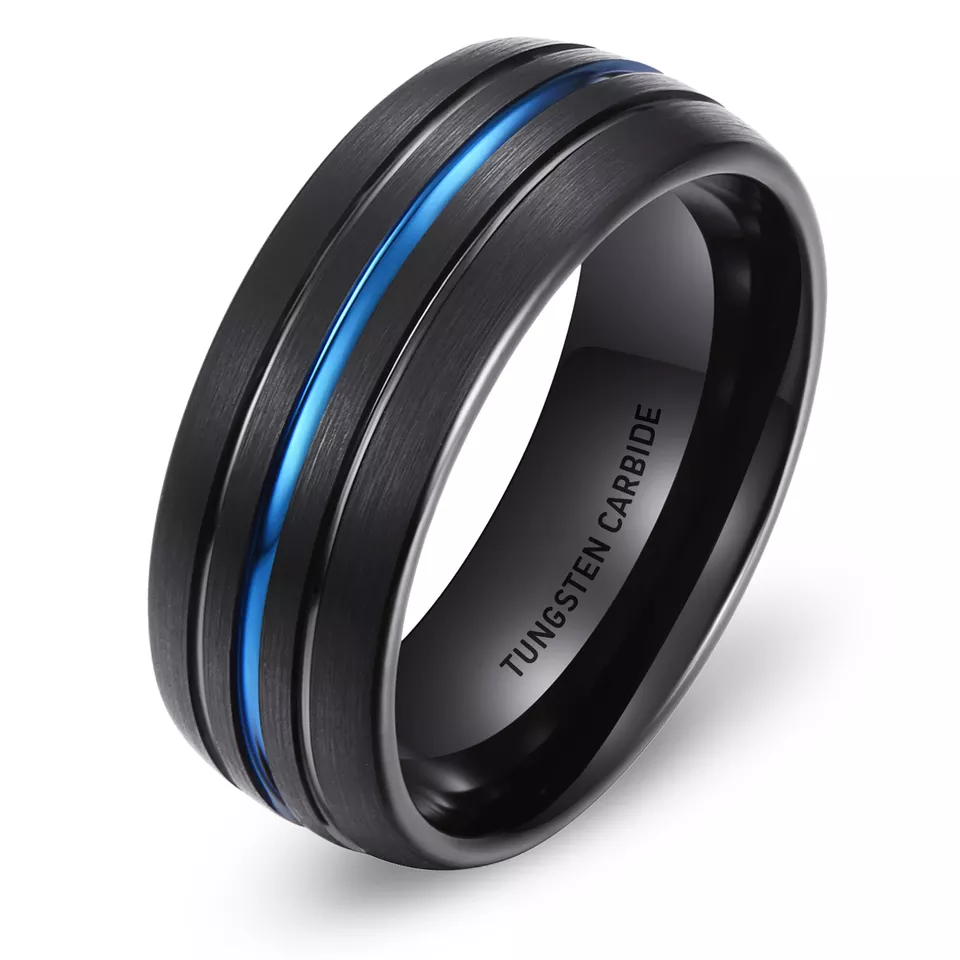 Luxury 8mm Fashion tungsten designable men rings Tungsten Carbide rings for Men Women Featured Image