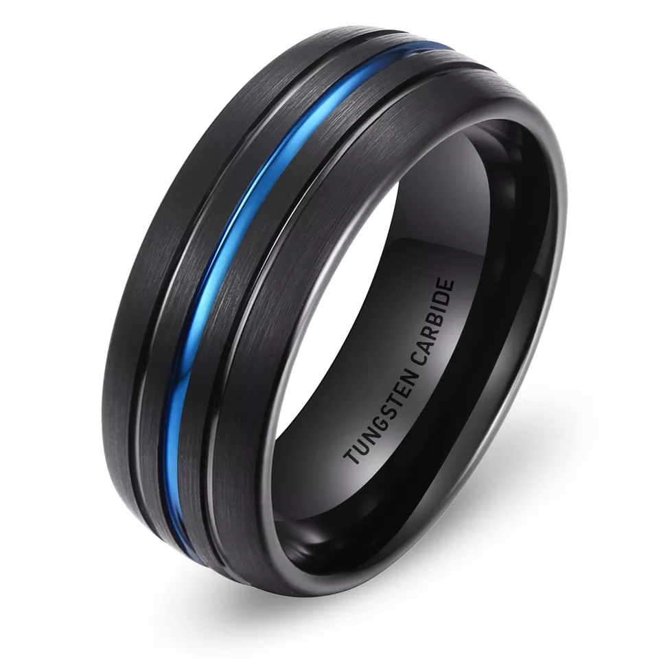 One of Hottest for Tungsten Ring Vs Cobalt - Luxury 8mm Fashion tungsten designable men rings Tungsten Carbide rings for Men Women – Ouyuan