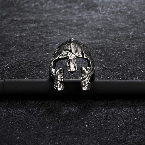 The Factory Stainless Steel Simple Jawless Skull Ring High Polished