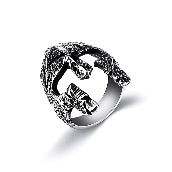 The Factory Stainless Steel Simple Jawless Skull Ring High Polished Featured Image