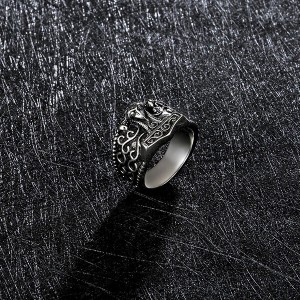 Benedict Exorcism Stainless Steel Ring Demon Protection Ghost Hunter