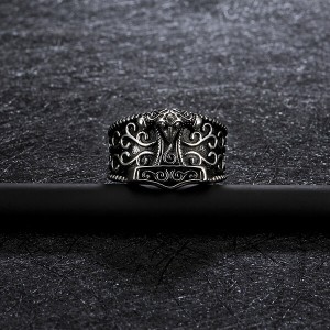 Benedict Exorcism Stainless Steel Ring Demon Protection Ghost Hunter