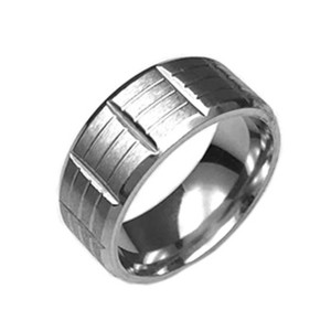 Black Stainless Steel for Men Women Cool Wedding Bands Rings