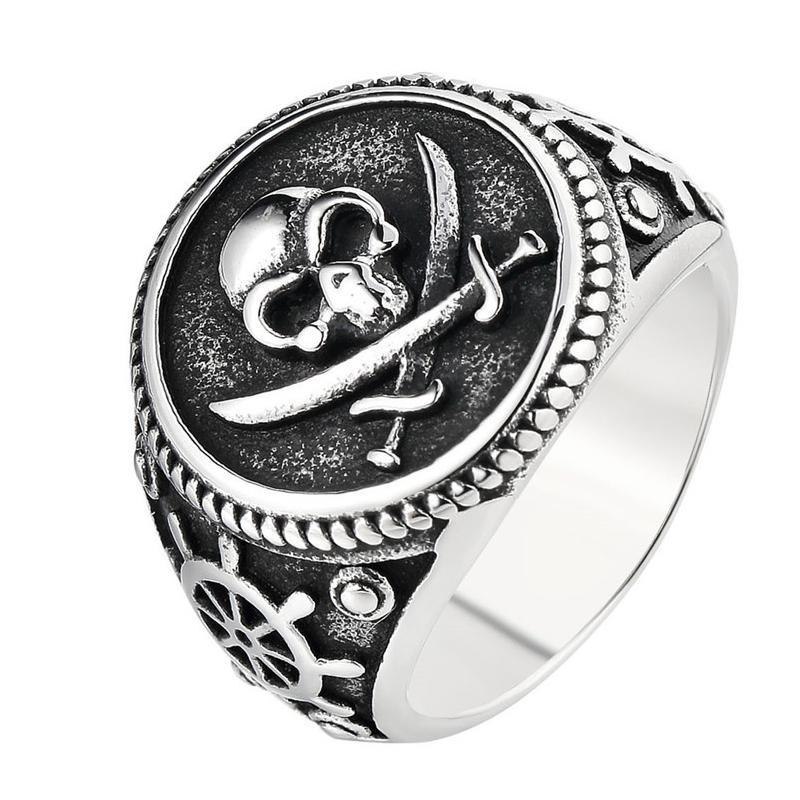 Cheapest Price Black Tungsten Mens Rings - New Creative Punk Stainless Steel Skeleton Skull Finger Unique Rings Men Women – Ouyuan