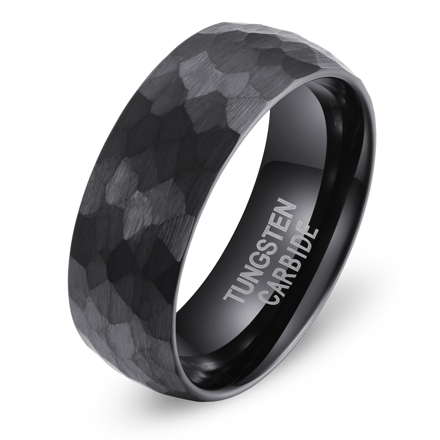 Best Selling Fashion Jewelry China Thrashing 8mm Tungsten Ring Black Carbon Fiber Rings For Men Featured Image
