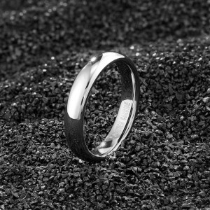 Fashionable Jewelry Silver tungsten fashion ring 6mm Mens Womens Tungsten Carbide Ring Comfort Fit